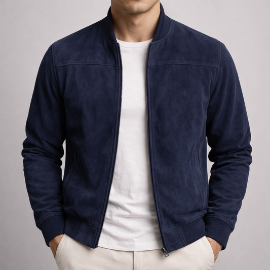 Sullivan Wildleder-Bomberjacke