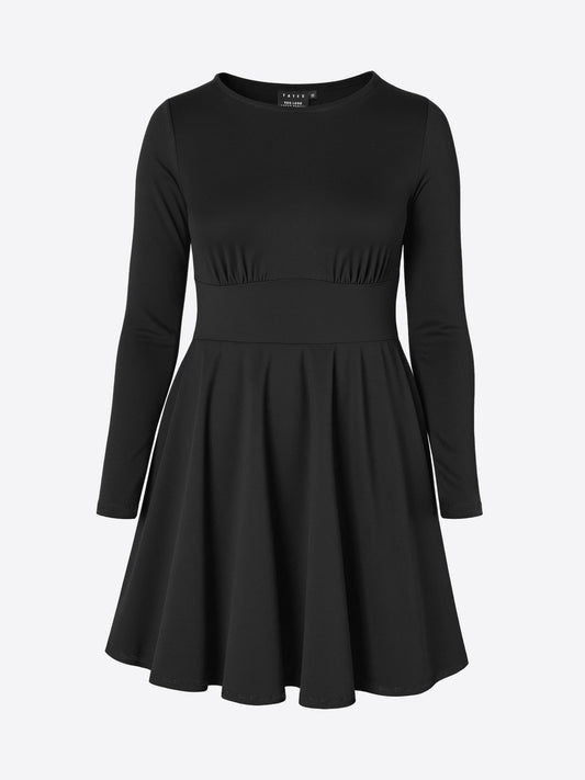 Schwarzes Skort-Kleid