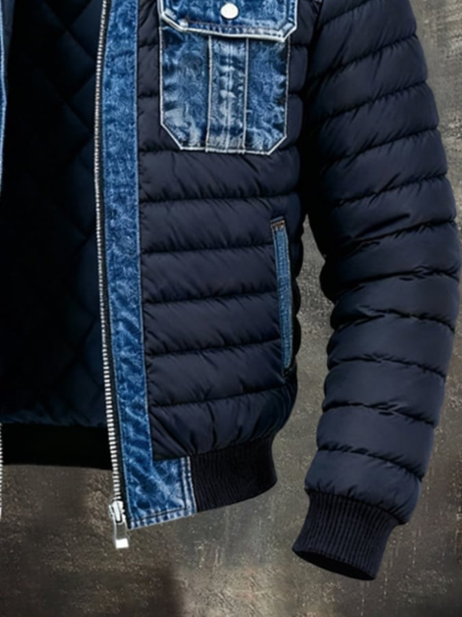 Denim Steppjacke