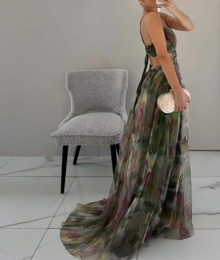Bezauberndes Maxikleid mit floralem Print