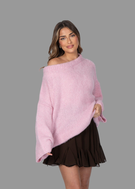 Emilia | Strickpullover mit schulterfreiem Schnitt