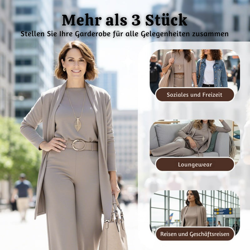 Martha™ – Schickes 3-teiliges Damen Loungewear Set