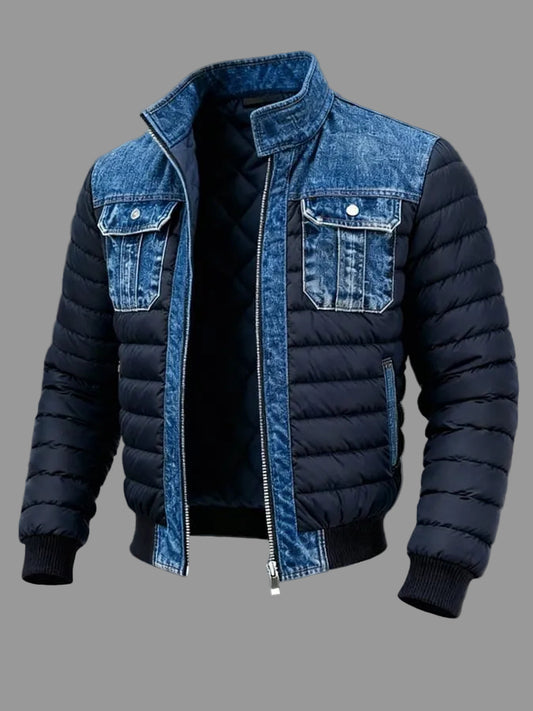 Denim Steppjacke