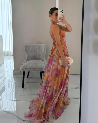 Bezauberndes Maxikleid mit floralem Print