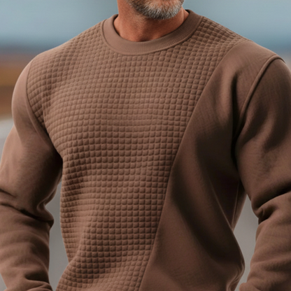 Men's Classic Casual Western-style Waffle Cotton Blend Sweatshirt MTA0860L4K
