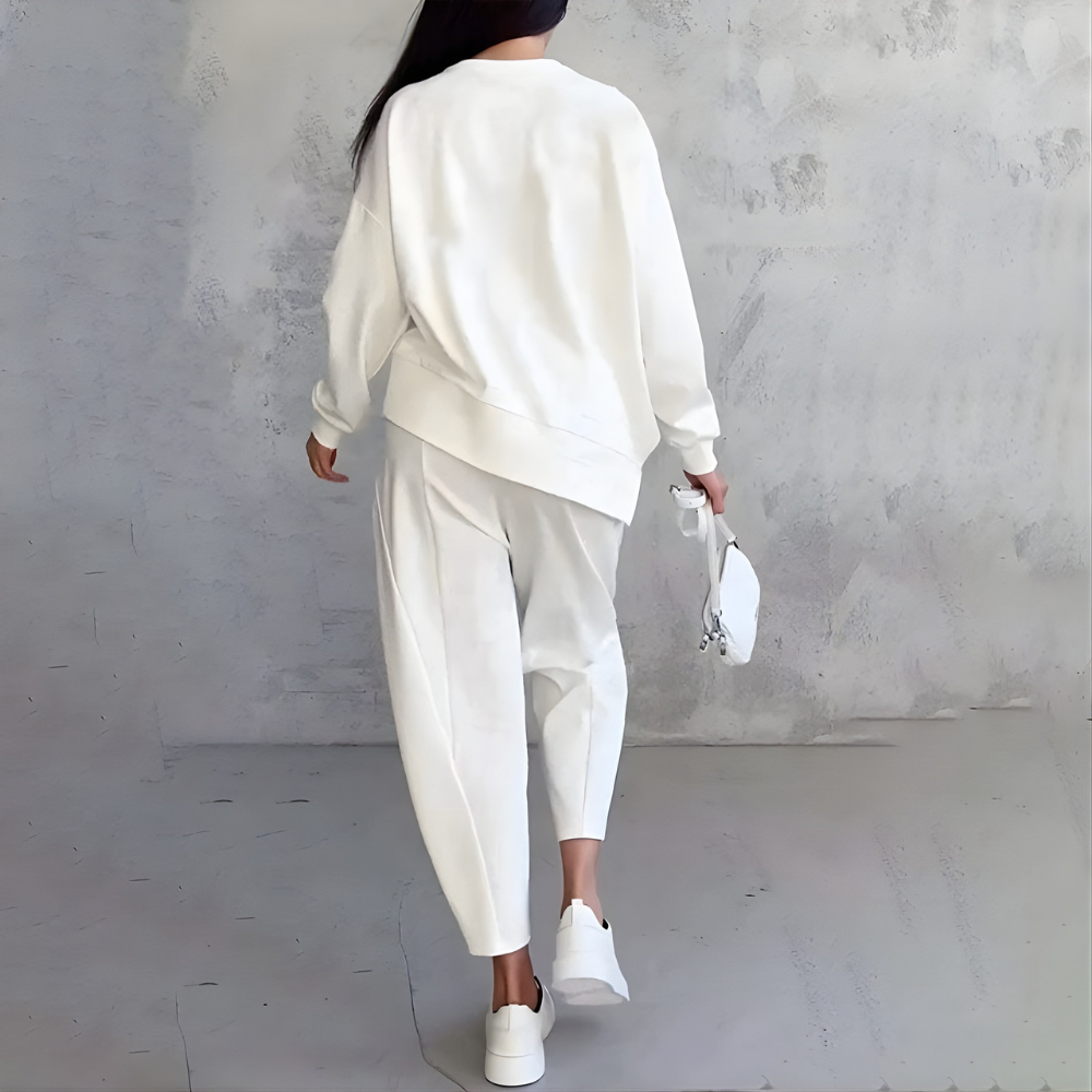 Camilla™ – Leichtes Damen 2-teiliges Loungewear Set mit Langarm