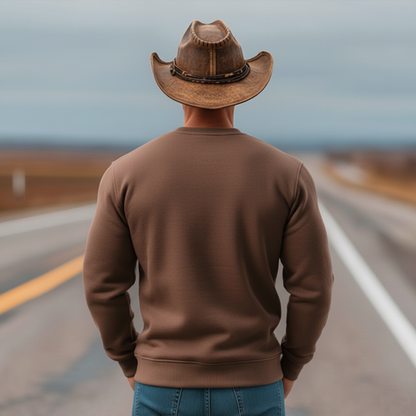 Men's Classic Casual Western-style Waffle Cotton Blend Sweatshirt MTA0860L4K