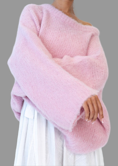 Ultrasoftes Strickteil mit schulterfreiem Schnitt