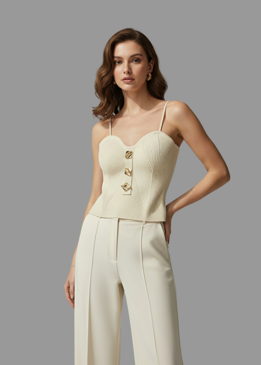 ALENA | Strick-Crop-Top