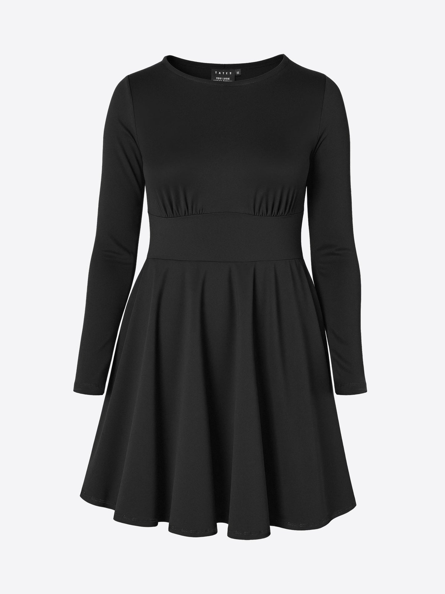 Schwarzes Skort-Kleid