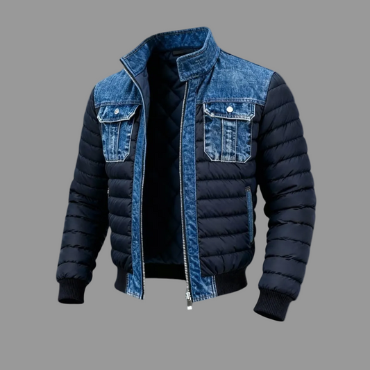 Denim Steppjacke