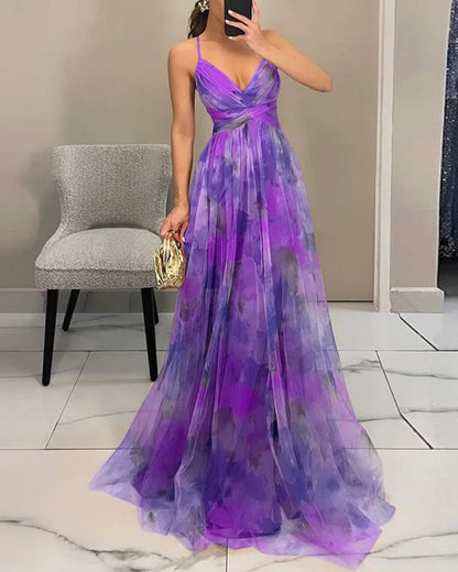 Bezauberndes Maxikleid mit floralem Print