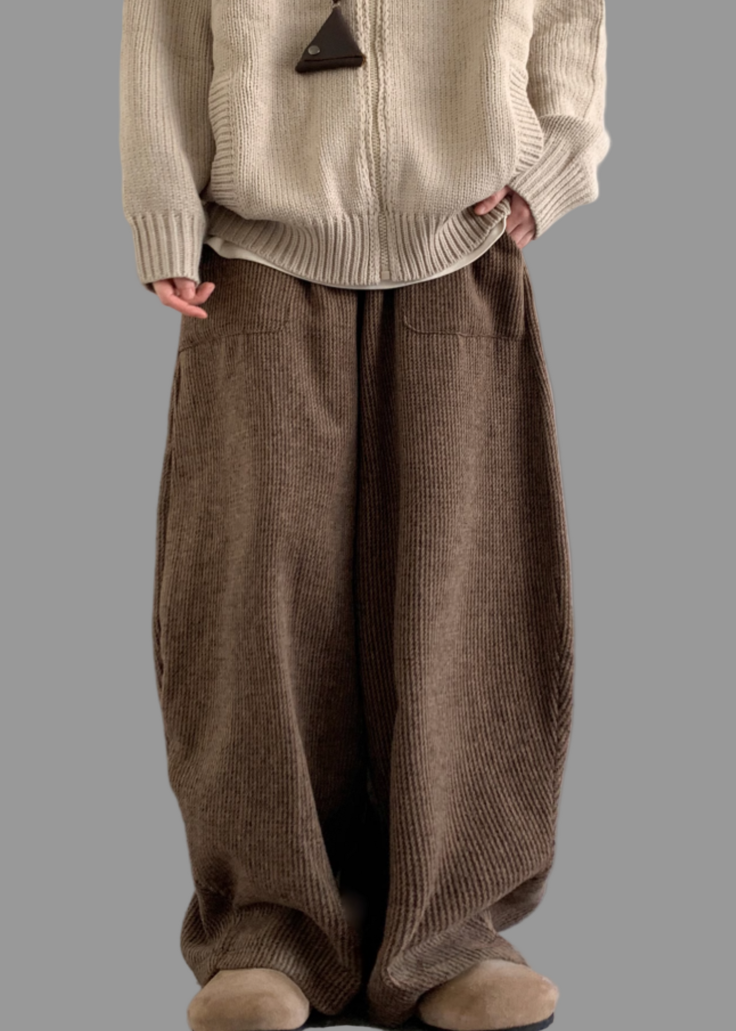 Corduroy Knit-Waist Lounge Pants