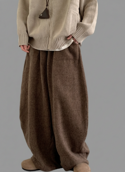 Corduroy Knit-Waist Lounge Pants