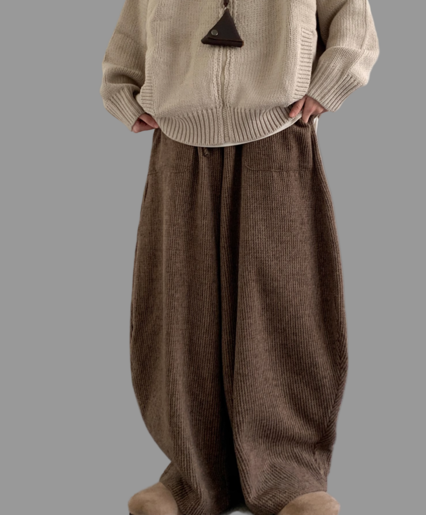 Corduroy Knit-Waist Lounge Pants