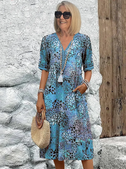 Eva | Kleid mit V-Ausschnitt