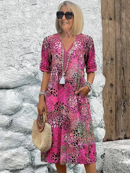 Eva | Kleid mit V-Ausschnitt