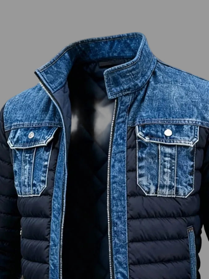 Denim Steppjacke