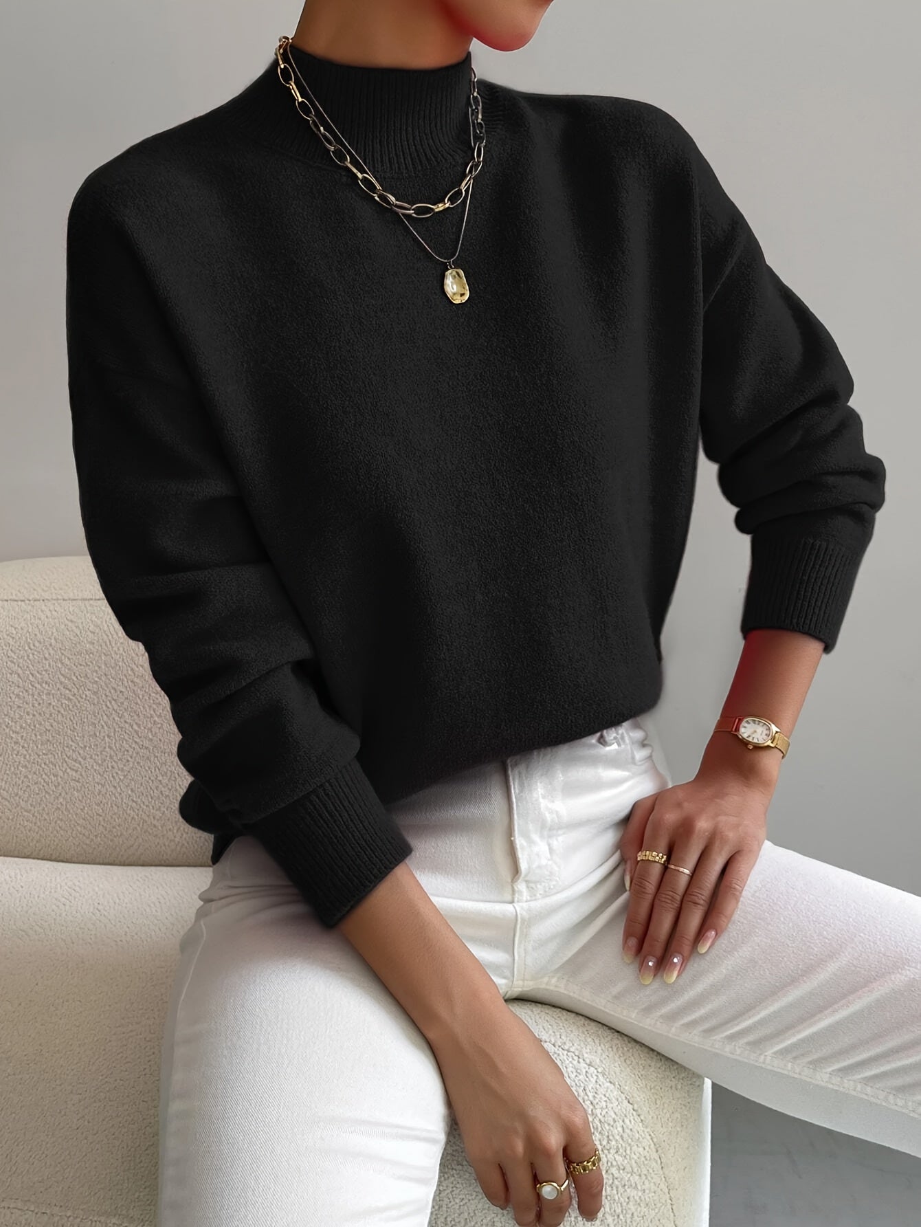 Eleganter Strickpullover