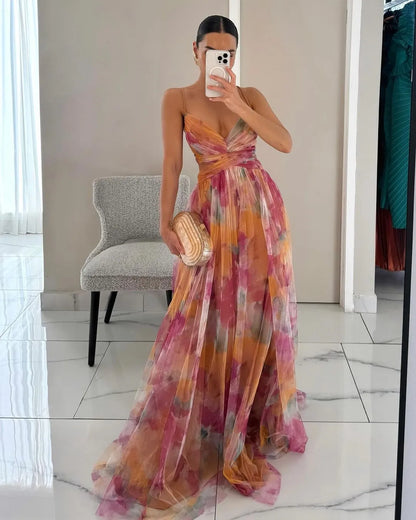 Bezauberndes Maxikleid mit floralem Print - optimize