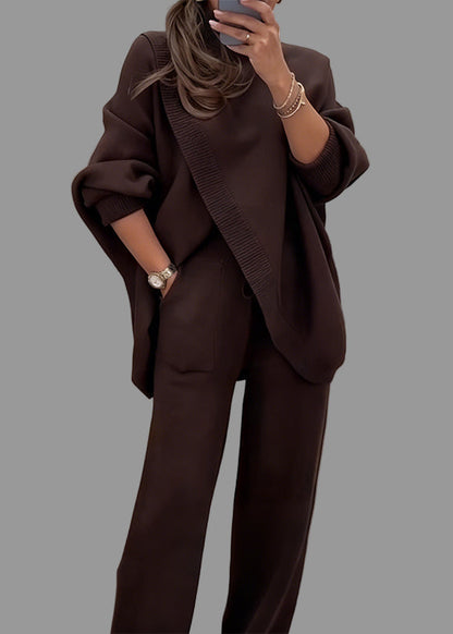 Damen Oversize-Pullover & Hose Set