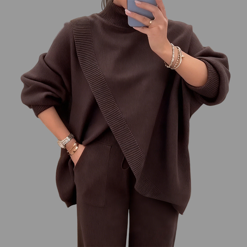 Damen Oversize-Pullover & Hose Set